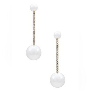 SHASHI Pave Pearl Drop Earrings